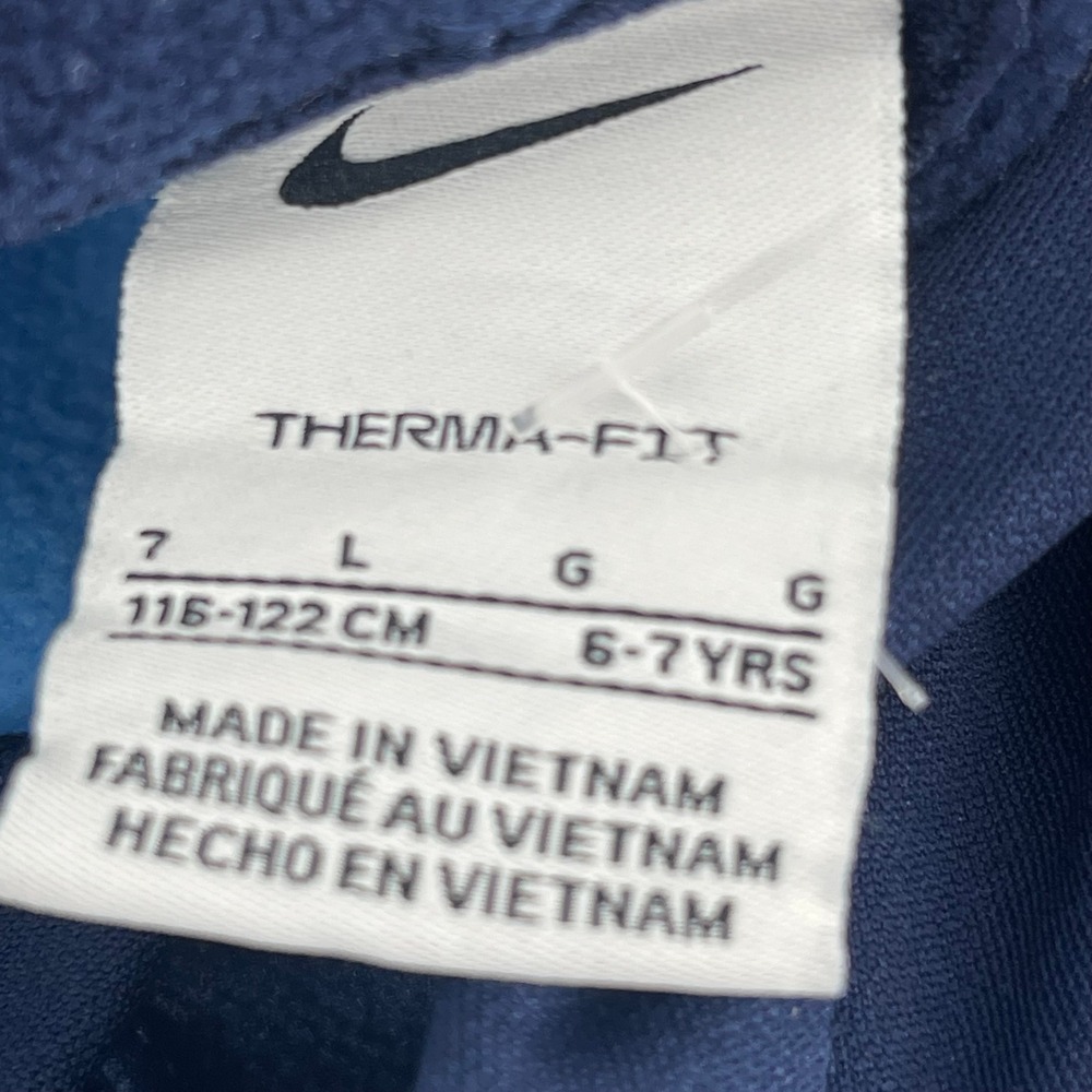 Nike Therma-FIT Hoodie Pullover Just Do It Blue Gray‎ Youth Size L - Picture 3 of 6
